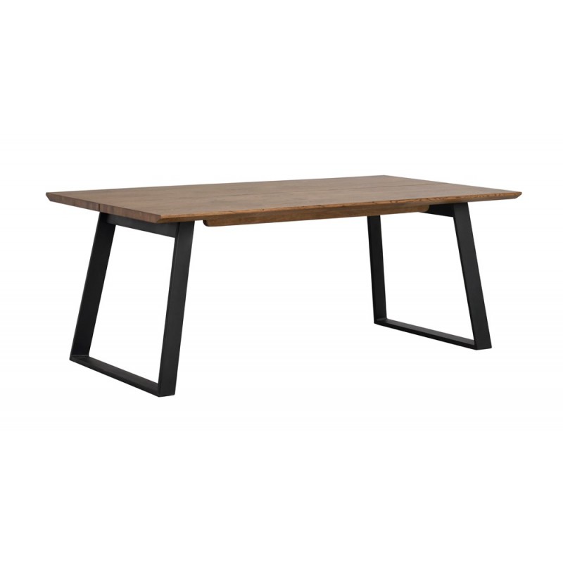 RO Melville Extending Dining Table Brown/Black